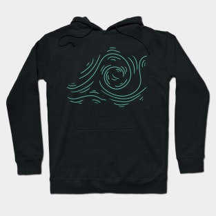 Wavy ocean fabric Hoodie